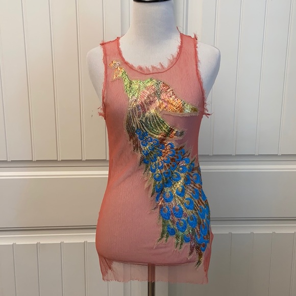 Lindaloudermilk Sheer Silk Top - Picture 1 of 8